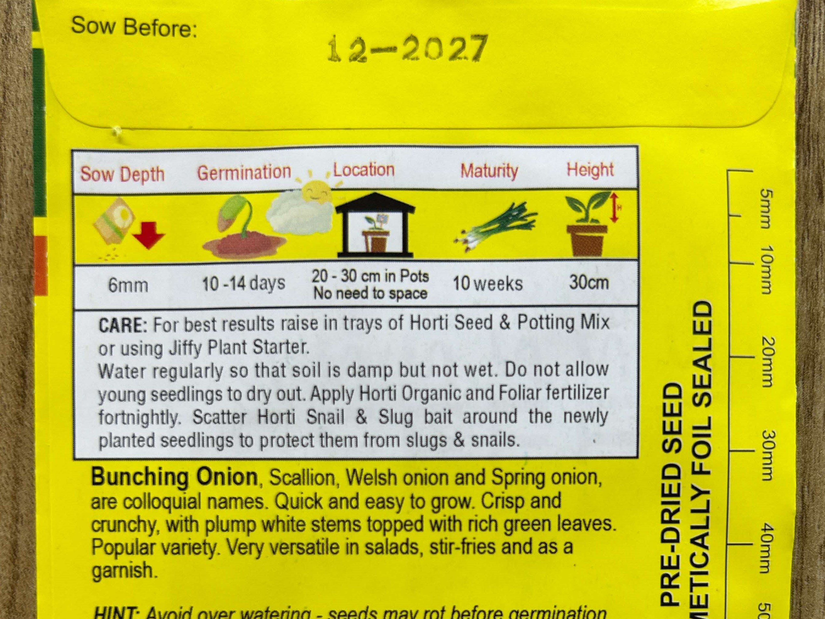 Propagating from seed